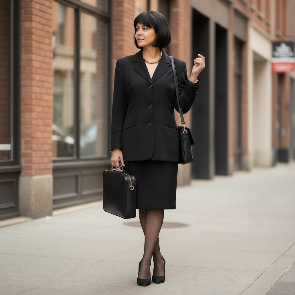 Elegant Black Blazer with pockets button closure. The Blazer is a Mix of Rayon☑️
